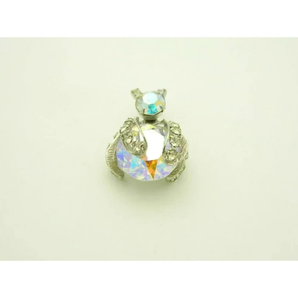 Unsigned JOSEPH WARNER AB Crystal Brooch BEETLE LA